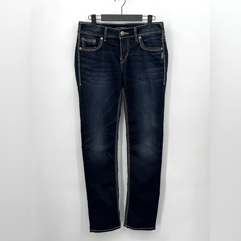 Silver Suki Mid Rise Slim Jeans - Picture 3 of 7